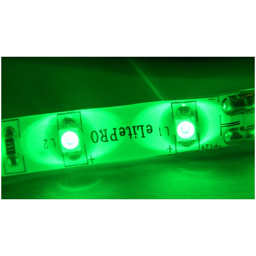 Fotografie LED páska SMD3528, zelená, 12V, 1m, IP54, 60 LED/m